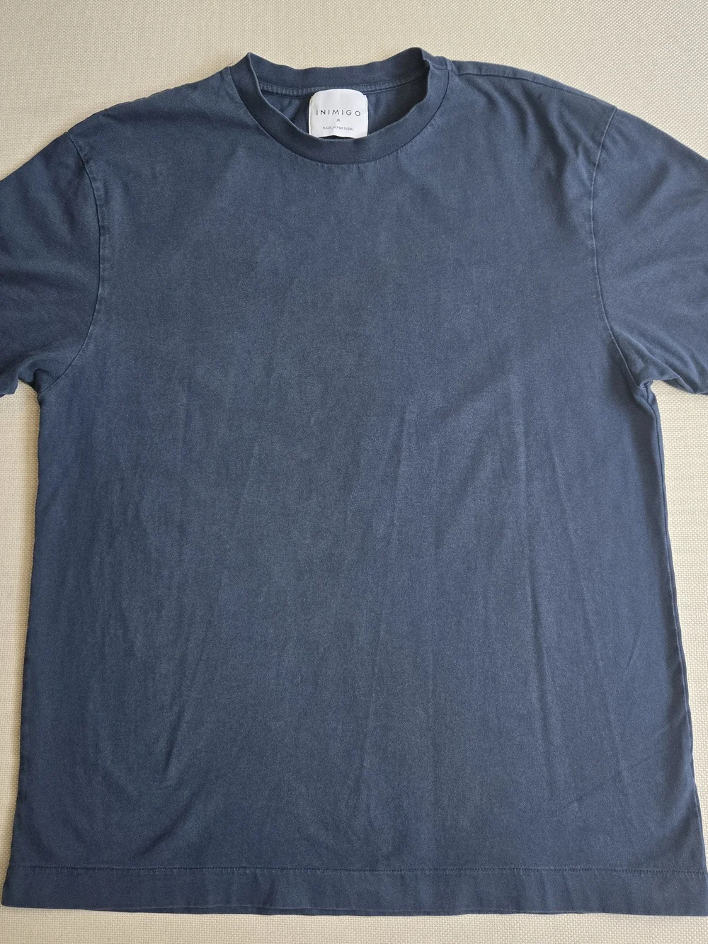 Inimigo Blue Men's T-Shirt Crew Neck Medium Portugal Short Sleeve Designer